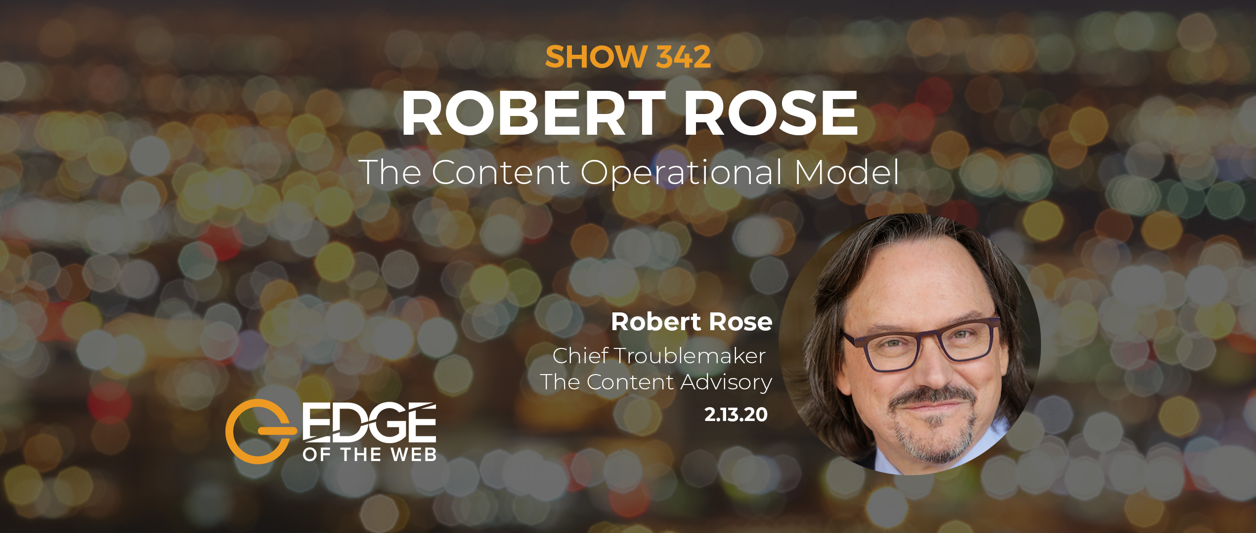 Robert Rose with The Content Advisory The Content Operational Model